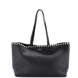 Rockstud Shopping Tote Leather Medium