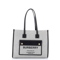 Freya Shopping Tote Canvas with Leather Small