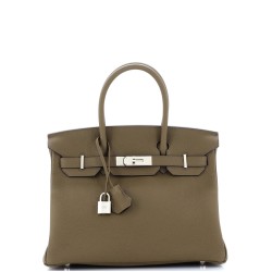 Birkin Handbag Vert Maquis Togo with Palladium Hardware 30