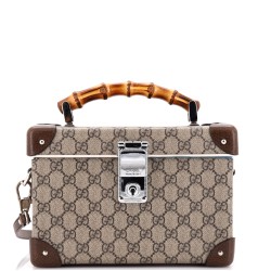 Bamboo Globe-Trotter Vanity Case GG Coated Canvas