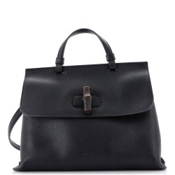 Bamboo Daily Top Handle Bag Leather Medium