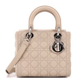 Lady Dior Bag Cannage Quilt Grained Calfskin Medium