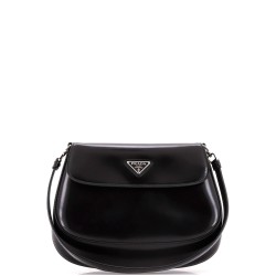 Cleo Flap Shoulder Bag Spazzolato Leather Small