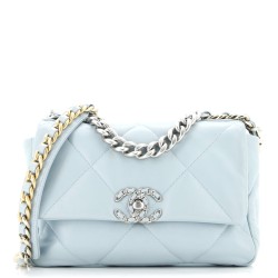 19 Flap Bag Quilted Leather Medium