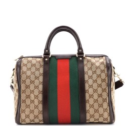 Vintage Web Boston Bag GG Canvas Medium