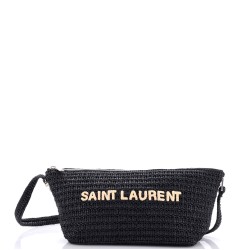 Tuc Logo Crossbody Bag Woven Raffia