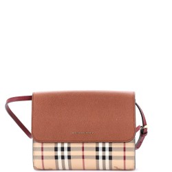 Loxley Crossbody Bag Haymarket Coated Canvas and Leather Small