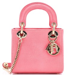 Lady Dior Chain Bag Lizard Mini