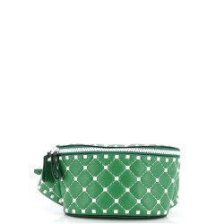 Rockstud Spike Belt Bag Quilted Leather Small