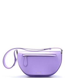 Olympia Zip Shoulder Bag Leather Small
