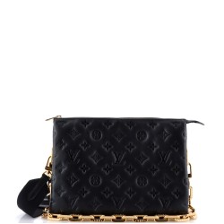 Coussin Bag Monogram Embossed Lambskin PM