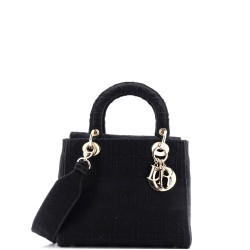 Lady D-Lite Bag Cannage Embroidered Canvas Medium