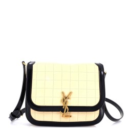 Solferino Bag Quilted Suede Medium