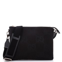 Zip Messenger Bag Jumbo GG Canvas