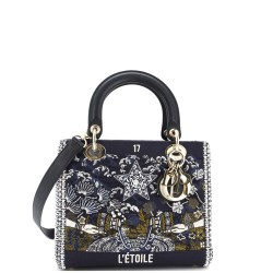 Tarot Lady Dior Bag Embellished Canvas Medium