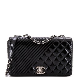 Coco Boy Flap Bag Quilted Patent Medium