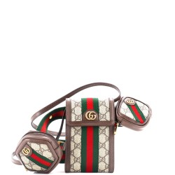 4 Set Ophidia Utility Belt Bag GG Coated Canvas