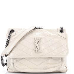 Niki Chain Flap Bag Matelasse Chevron Leather Medium