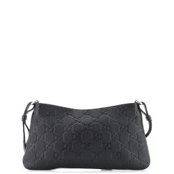 Emblem Chain Shoulder Bag Guccissima Leather Medium