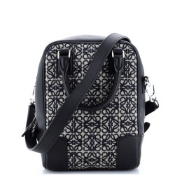 Amazona Bag Leather and Jacquard Canvas 15