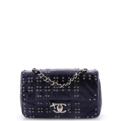 Airlines Classic Single Flap Bag Grommet Studded Calfskin Mini