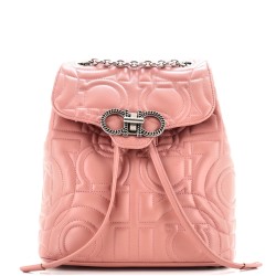 Gancini Backpack Quilted Leather