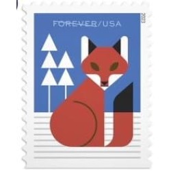 Us stamps Winter Woodland Animals , Forever Postage Stamps