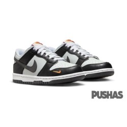 Dunk Low 'Black Bright Mandarin Mini Swoosh' GS (2023)
