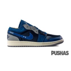 Air Jordan 1 Low SE Craft 'Obsidian French Blue Ashen Slate White' (2023)