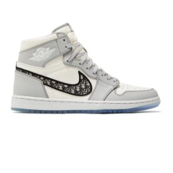 Nike Air Jordan 1 Retro High x DIOR  'Wolf Grey' (2020)
