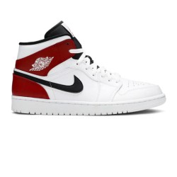 Air Jordan 1 Mid 'White Black Gym Red' (2019)
