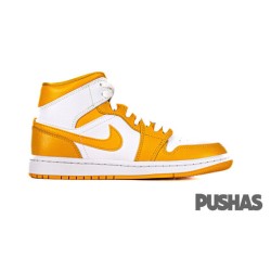 Air Jordan 1 Mid 'White/University Gold' Women's (2022)