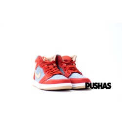 Air Jordan 1 Mid 'Denim Red' (2021)