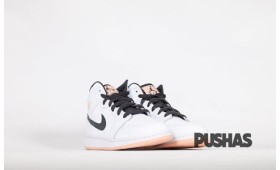  Air Jordan 1 Mid GS 'White Arctic Orange'