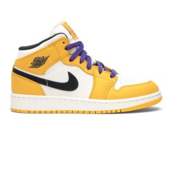 Air Jordan 1 Mid SE 'Lakers' GS