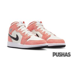 Air Jordan 1 Mid SE 'Orange Suede' GS (2023)