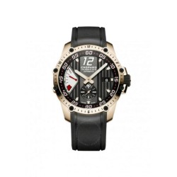 Superfast Power Control Black Dial 18kt Rose Gold Black Rubber Men's Watch 161291-5001