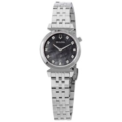 Regatta Diamond Black Mother of Pearl Dial Ladies Watch 96P221