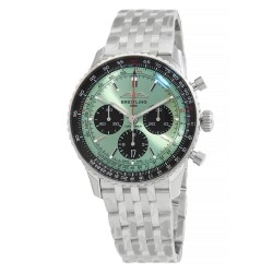 Navitimer B01 Chronograph Automatic Chronometer Mint Green Dial Men's Watch AB0138241L1A1