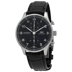 Portugieser Chronograph Automatic Black Dial Men's Watch IW371609