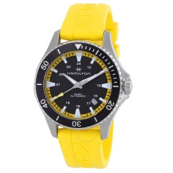 Khaki Navy Automatic Black Dial Men's Watch H82395332