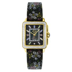 Padova Gemstone Floral Diamond Mother of Pearl Dial Ladies Watch 12338F