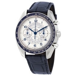 Pre-owned Omega Speedmaster Chronograph Hand Wind Silver Dial Men's Watch 329.33.43.51.02.001