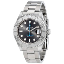 Yacht-Master Rhodium Dial Steel and Platinum Oyster 37 mm Watch 268622RSO