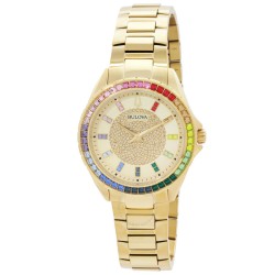 Phantom Quartz Crystal Champagne Dial Men's Watch 97A179