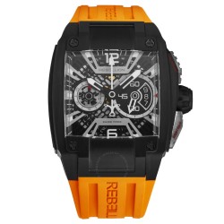 Re-Volt Chronograph Automatic Black Dial Men's Watch RB.REV.CH.TB.BK