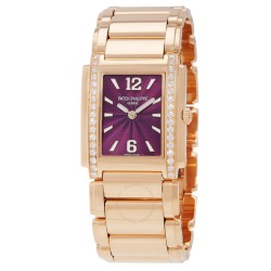 Twenty-4 Quartz Diamond Purple Dial Ladies Watch 4910-1201R-010