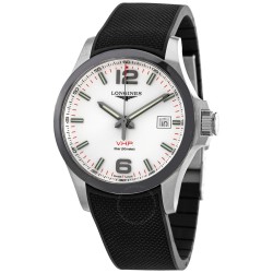 Conquest V.H.P. Perpetual Quartz Silver Dial Men's Watch L3.729.4.76.9