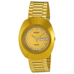 Diastar Quartz Diamond Gold Dial Men's Watch R12393633