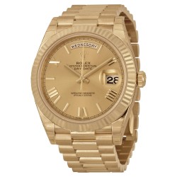 Day-Date 40 Champagne Dial 18K Yellow Gold President Automatic Men's Watch 228238CRSP